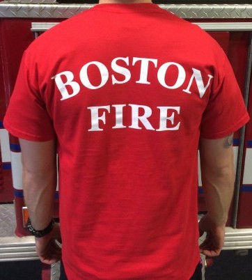 red boston ire shirt back