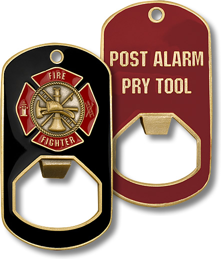 Firefighter Pry Tool Bottle Opener