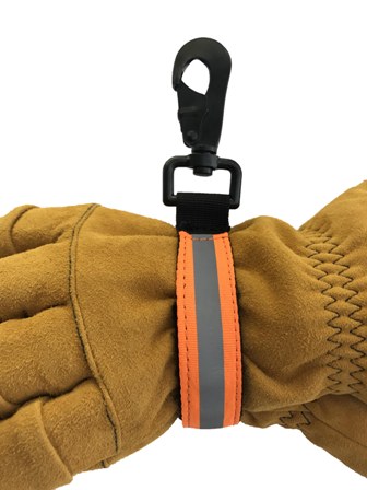 Orange Reflective Glove Strap