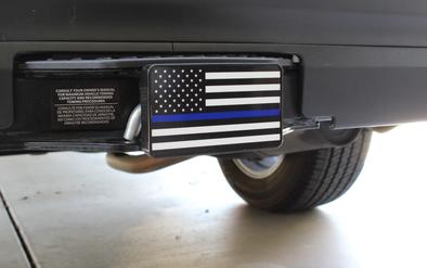 Thin Blue Line Flag Hitch Cover