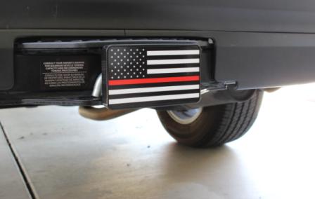 Thin Red Line Flag Hitch Cover