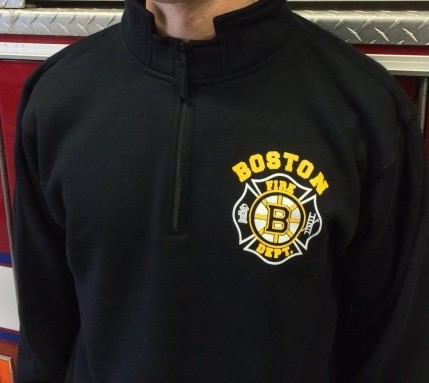 Hoodie black, Boston F.D. Hockey - FIRE1