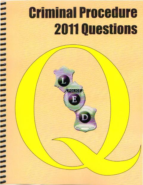 Criminal Procedure 2011 Q Book