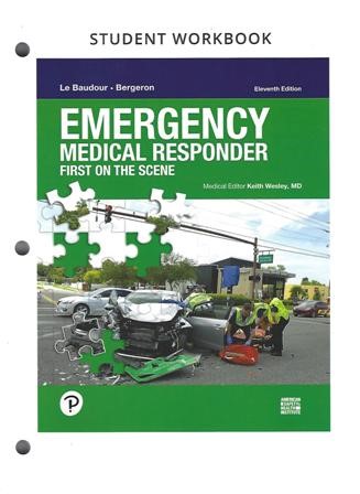 Emergency Medical Responder: First on Scene 11th edition Workbook