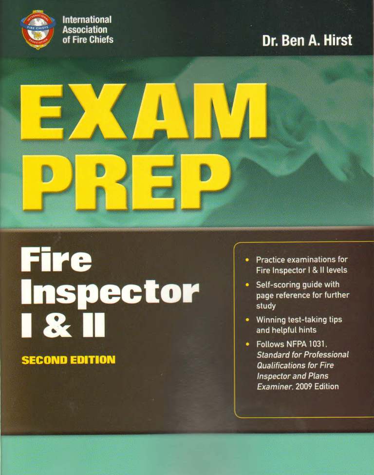 Fire Inspector I & II Exam Prep, 2/e