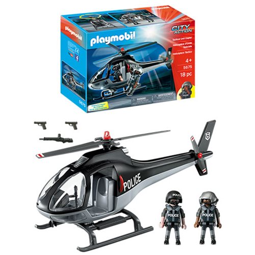 Playmobil City Life 5675 Tactical Unit Copter SEK POLIZEI Hubschrauber OVP NEU 