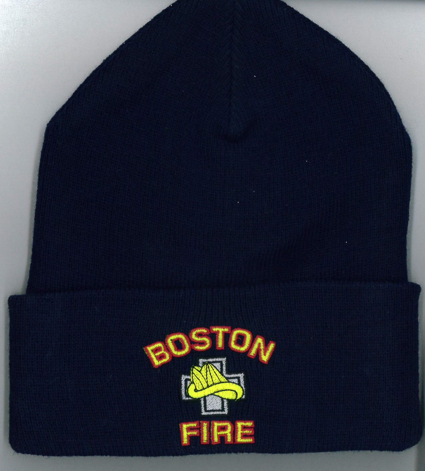 Boston Fire Green Helmet Winter Had