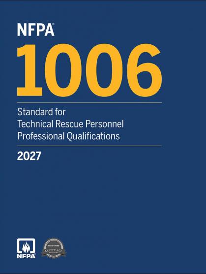 NFPA 1006 2027 edition