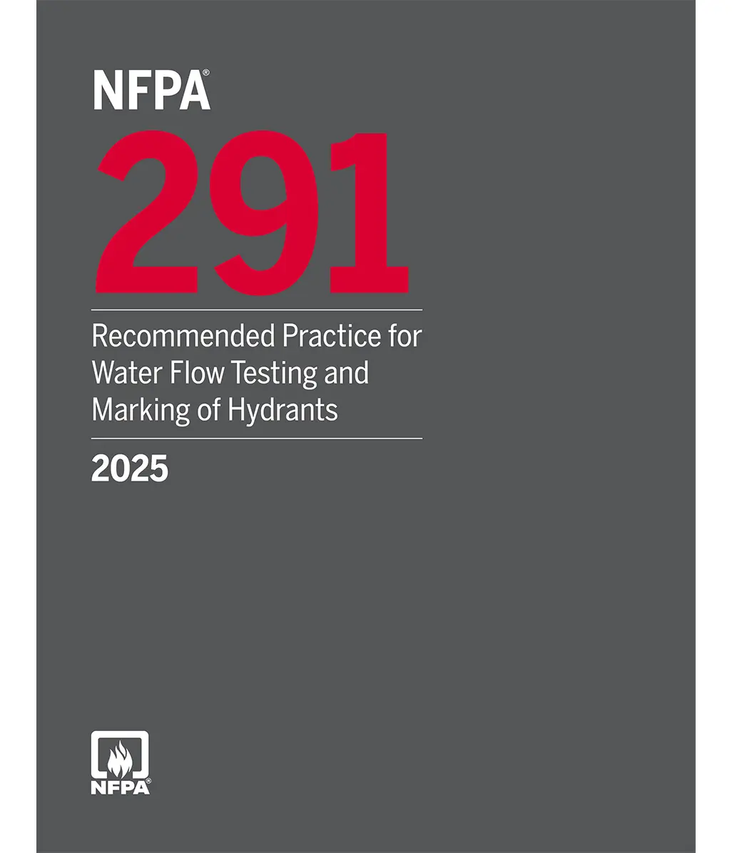 NFPA 291, Recommended Practice for water Flow Testing and Marking of Hydrants 2025 ed.