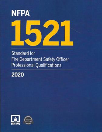 NFPA 1521 Safety Officer 2020 edition