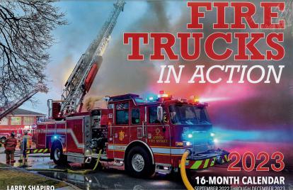 Fire Trucks in Action 2023 16 month calendar