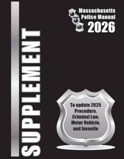 2026 Massachusetts Police Manuals Supplement