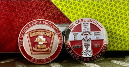 Boston FD District 7 Challenge Coin