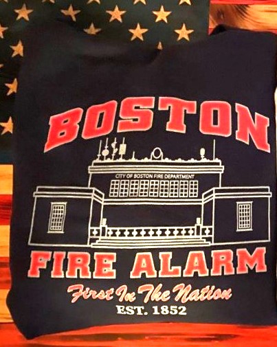 Boston Fire Alarm Hoodie Back