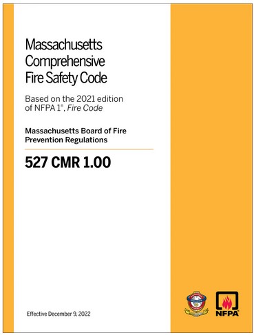 NFPA 1 Fire Code with Massachusetts Amendments, 2021 ed.