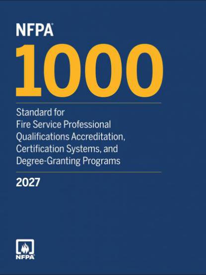 NFPA 1000 2027 edition