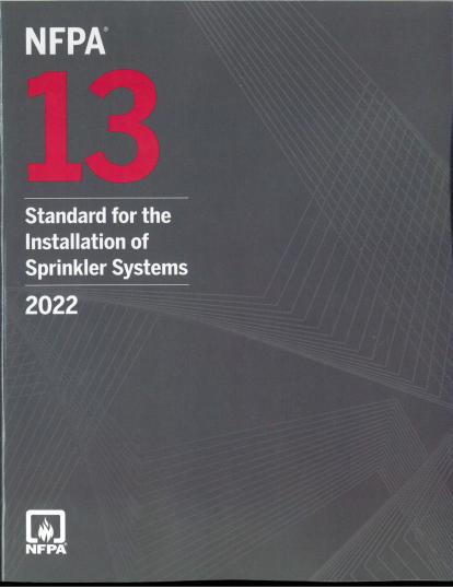 NFPA 13 2022 Edition