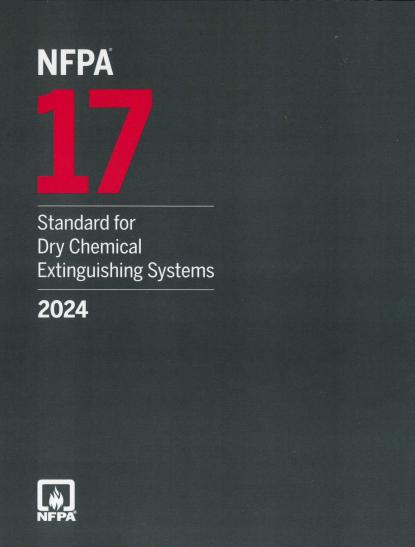 NFPA 17 2024 Standard for Dry Chemical Extinguishing