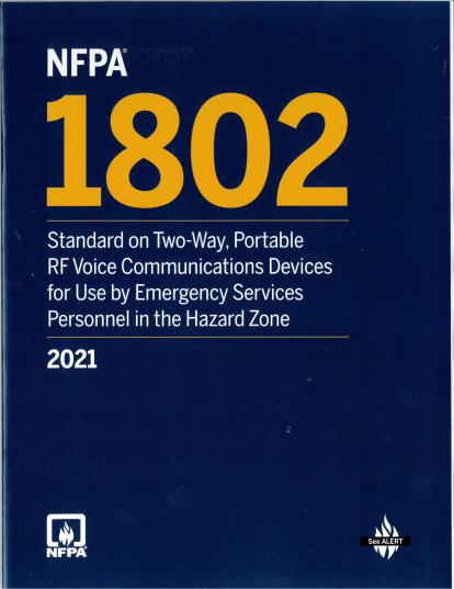 NFPA 1802 2021