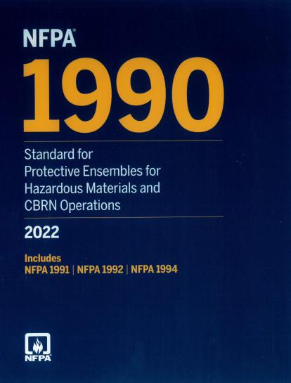 NFPA1990: Standard for Protective Ensembles