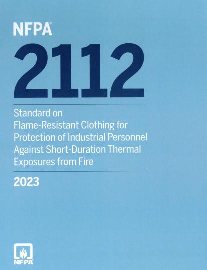 NFPA2112 Standard on Flame-Resistant Clothing