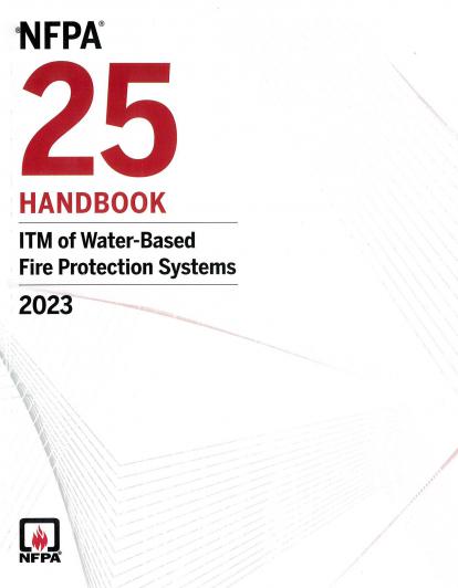 NFPA 25 Handbook 2023