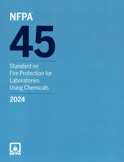 NFPA 45 2024 Fire Protection for Laboratories Using Chemicals