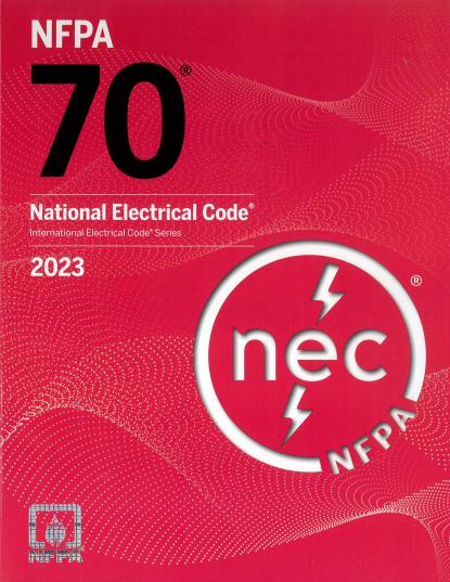 NFPA 70, National Electrical Code (NEC) Softbound 2023 edition