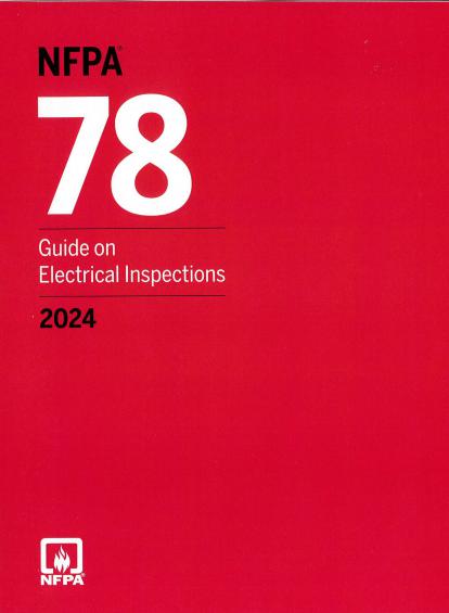 NFPA 78 2024 Guide on Electrical Inspections