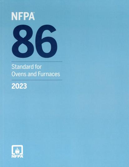 NFPA 86, Standard for Ovens and Furnaces 2023 ed.
