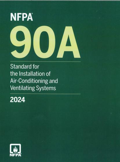 NFPA 90 A 2024 Installation of Air-Conditioning and Ventilating Systems