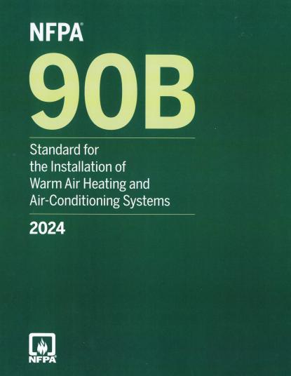 NFPA 90B 2024 Installation of Warm Air Heating and Air-Conditioning Systems