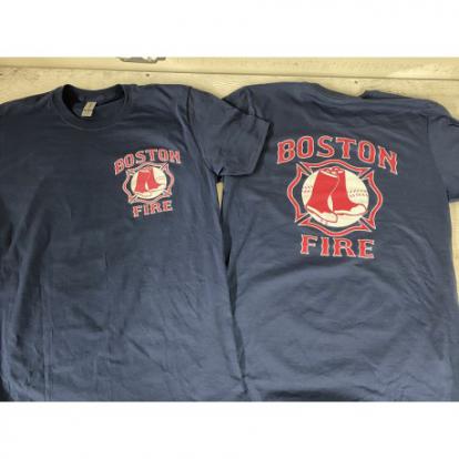 Boston FD Baseball Maltese T shirt