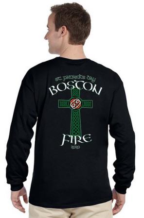 Boston Fire Department St Patrick's Day 2020 Long Sleeve Tee