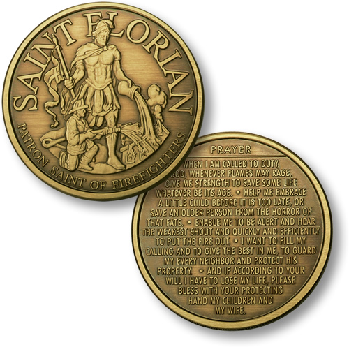 St. Florian - Firefighter's Prayer Coin