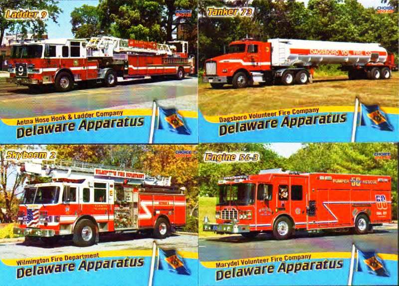 Delaware Fire Apparatus Collector Cards, Series 1