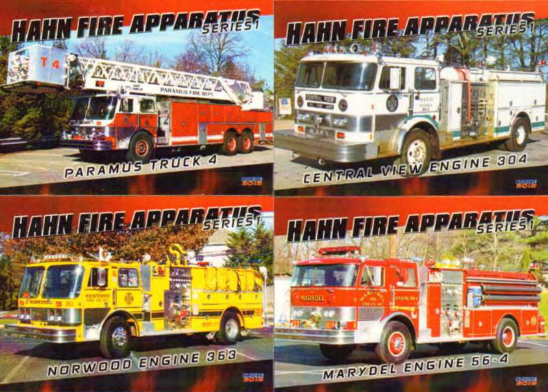 Hahn Fire Apparatus Collector Cards, Series 1