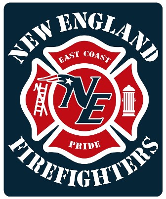 New England Firefighters Football Decal