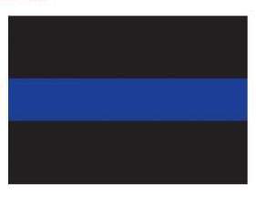 Thin Blue Line Rectangle Decal