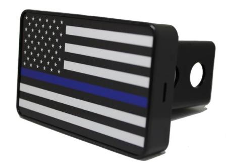 Thin Blue Line Flag Hitch Cover