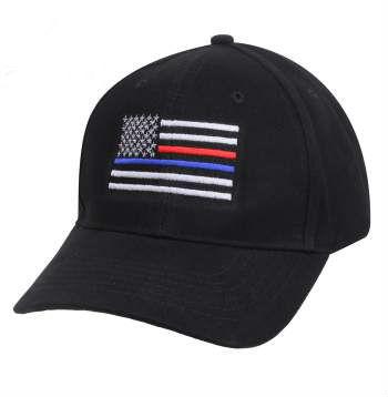Thin Blue and Red Line Baseball Cap