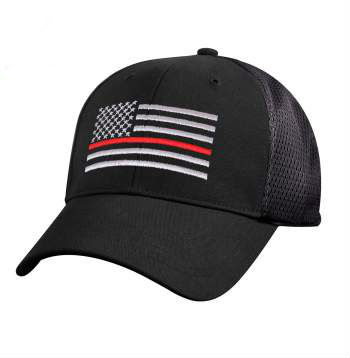 THin Red Line Mesh Back Cap