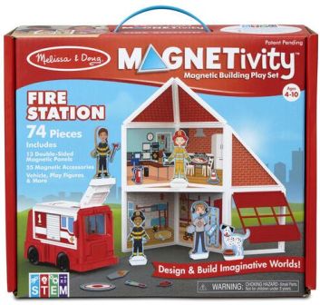 Magnetivity Magnetic Building Play Set - Fire Station