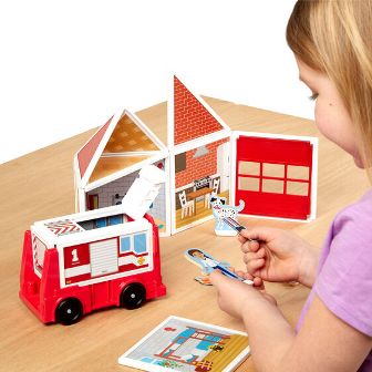 Magnetivity Magnetic Building Play Set - Fire Station