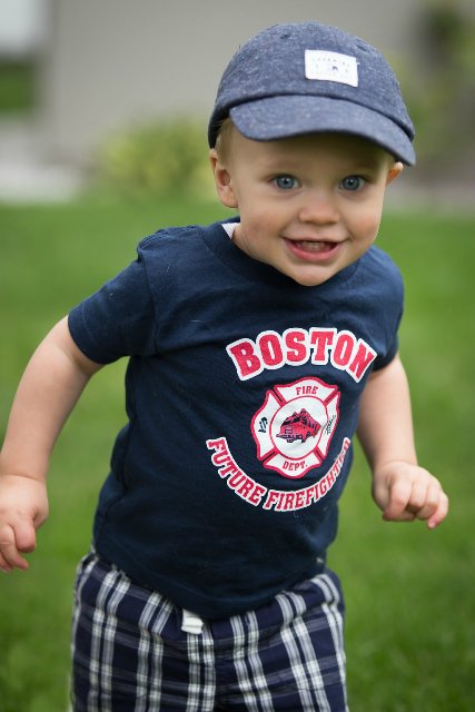 Future Boston Firefighter Navy Blue Tee Shirt