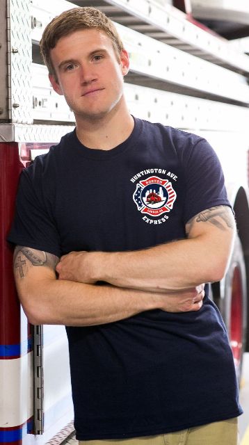 Boston Fire Ladder 26 T-Shirt Front