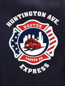 Boston Fire Ladder 26 T-Shirt Maltese Cross Logo