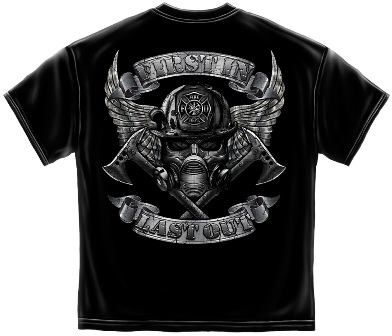 Firefighter Steel Wings Tee Shirt