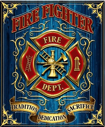 Firefighter Fleece Throw Blanket