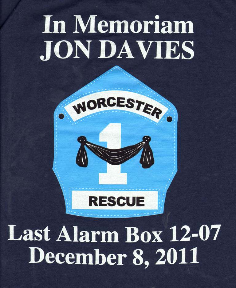 Jon Davies Memorial T Shirt Back